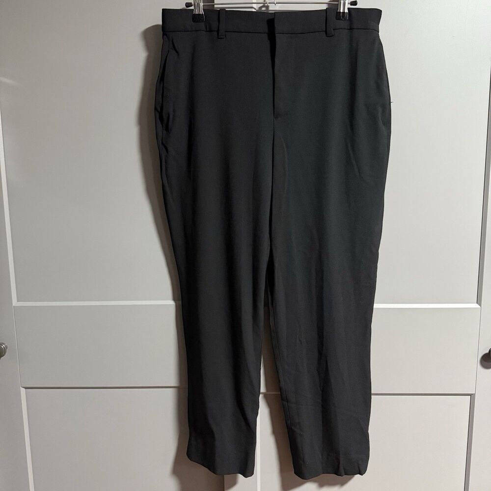 Polo Ralph Lauren Women Tapered Wool Blend Business Career Trouser Pants Black 8